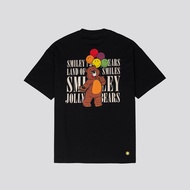 SMILEY JOLLYBEARS BLACK OVERSIZED T-SHIRT