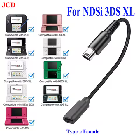 For NDSI 3DS 2DS XL/LL New 3DSXL/3DSLL 2dsxl 2dsll Power Line USB C Charger Cable Cord Wire Type C