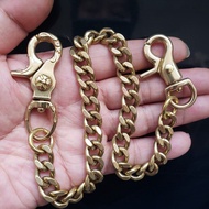 Solid Brass Keychain Wallet Chain Biker Pocket Chain and Jeans Anti-Lost Key Chain Men's Gift