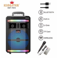 kingster karaoke bluetooth speaker ❆KINGSTER KST-7810 8 inch Karaoke Wireless Bluetooth Portable LED