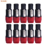 10pcs 4 Pole NL4FC Speaker Connectors 4 Pin Male Audio Cable Adapter Ohm Plugs 69x30x26mm