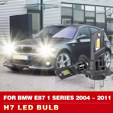 2x H7 LED Canbus Headlight Bulb 24000LM LED Car Head Fog Light with Fan Wireless Turbo Led For BMW E