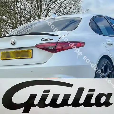 GTAm Style Badge Vinyl Decal Stickers For Alfa Romeo Giulia Car Exterior Styling Decoration Modified
