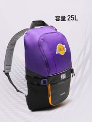 Decathlon 迪卡儂 NBA 25L Lakers 湖人背包可放籃球及球鞋帶分隔 8734527黑配紫