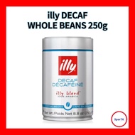 ILLY Coffee Decaf Whole Beans 250g 100% Arabica