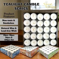 High quality Palm Wax Tealight Candle (2hours/4hours/6hours/8hours+/-) 10pcs | 30pcs | 100pcs | 50pc