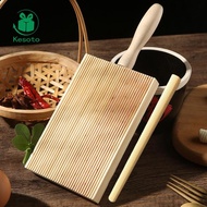 [Kesoto] Gnocchi Board at Home Gnocchi Maker Paddle Easily Form Wood Italian Pasta Maker Boards Cava