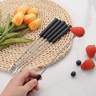 【AiBi Home】-Stainless Steel Fondue Forks, Long Forks Cheese Fondue Forks for Chocolate Fountain Cheese Fondue Roast Marshmallows