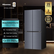 Hisense Kulkas 4 Pintu - RQ630N4IGUI3 - 535L Capacity - Refrigerator - inverter Pro