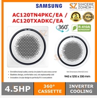 Samsung AC120TN4PKC/EA + AC120TXADKC/EA 4.5HP 360 Ceiling Cassette Inverter Air Conditioner