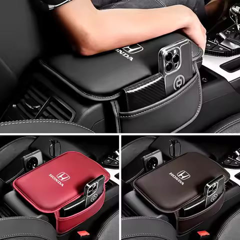 Car Armrest Box Mat Stowing Tidying Cushion Protective Pad For Honda Civic Fit Accord City Vezel CR-