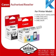 CANON PG-47 CL-57 CL-57S INK  PG47 CL57 CL57S For Printer E400 E410 E460 E470 E480 E3170