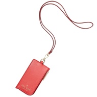 Kate Spade Staci Card Case Lanyard in Digital Red