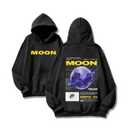 Áo Hoodie Nam Nữ MOON Vải Nỉ Ngoại Dầy Nón 2 Lớp Tay Bo Gân Anam Store