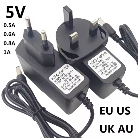 5v Power Supply 5v 0.5a 0.8a 0.6a 1A 5 Volt Power Supply au uk 5v 0.8a Adapter 5v 0.5a Transformer 5