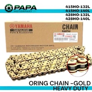 YAMAHA GOLD O RING CHAIN 428 415 HO 132 140 L 428HO 415HO RANTAI ORING CHAIN RED