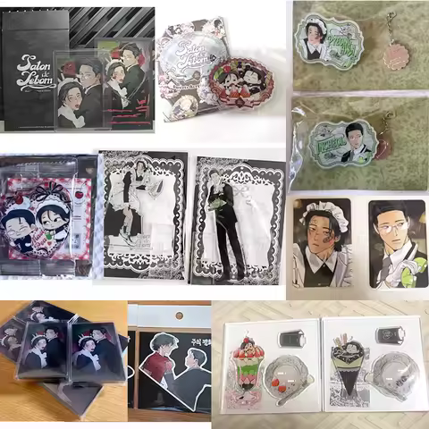 Master peace Pyeong Hwa In Cheol Lebom badge Pendant Acrylic stand cards sticker Lezhin official goo