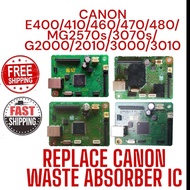 CANON PRINTER E400/410/470.. REPLACE WASTE ABSORBER IC ERROR 5B00