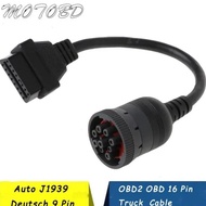Deutsch J1939 9pin To 16pin Truck Cable J1939 9 Pin To OBDII OBD2 16 P