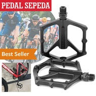 Pedal Sepeda Gunung Lipat 2 PCS Road Bike Aluminium Alloy Aloy Anti-Slip Injakan Step Pijakan Kaki P