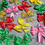 READY TO USE SATIN RIBBON size 7x7cm (7x7) cm (for gifts, gifts, decorations, Hampers)