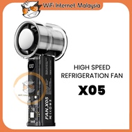 100 Level Refrigeration Cooling Handheld Fan X05 Portable Mini Fan Rechargeable With Icy Strong Wind