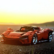 Compatible with Lego Building Blocks Ferrari Sp3 Sports Car High Difficulty Assembly Model 42143 Mec