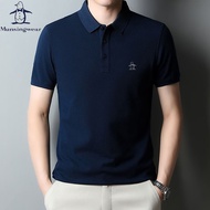 MUNSINGWEAR/Munsingwear Golf Men's and Women's Summer Print Short Sleeve T-shirt Sport casual polo shirt