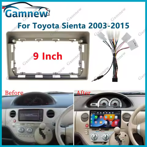9 Inch Car Frame Fascia Adapter Android Radio Dash Fitting Panel Kit For Toyota Sienta 2003-2015