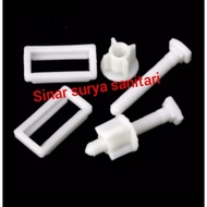 Baut penutup kloset toto / baut engsel dudukan toilet toto