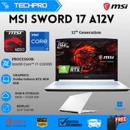 GAMING LAPTOP MSI  Sword , Katana, Stealth, Leopard Core i7 12th Generation 17.3"  NVIDIA RTX 4070 8
