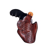 Leather Belt Holster Fits Colt Python, King Cobra 357 Magnum, Thumb Break, Genuine Leather, Handmade