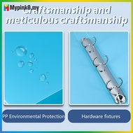 Mypink 1PCS A4 Perforated Folder Candy-Colored Transparent O-shaped 2-hole, 3-hole, 4-hole Waterproo