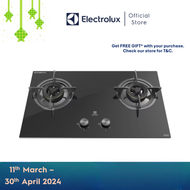 Electrolux 78cm Ganar 2 Burner Gas Hob EHG7230BE