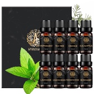 Aromatherapy Rosemary Essential Oil Set for Aphrosmile Diffuser, 100% Pure Peppermint, Orange, Eucalyptus, Lavender, Frankincense, Lemongrass, Tea Tree Essential Oils