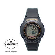 [Watchspree] Casio Mens Black Resin Band Watch F200W-9A