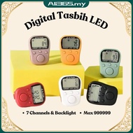 Cincin Zikir Ring Digital Tasbih LED Display USB Rechargeable Tally Counter Tasbih Zikir Digital Cin