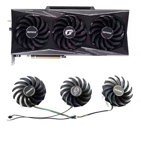 for Colorful iGame RTX3060 3060ti 3070 3080 3080 3090ti graphics card cooling 90MM 4PIN PVA080E12R 4