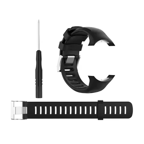 Silicone Smart Watch Replacement Band with Additional 172mm Strap for Suunto D6 Dive/ D6i Novo/Zulu 