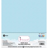 Dress My Craft Textured Cardstock 300gsm 12"X12" 10/Pkg - Pastel Blue