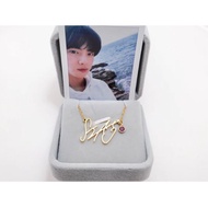 BTS Kim Soek-Jin Necklace Stainless Steel Signature BTS