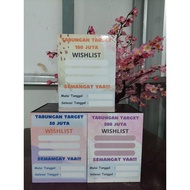 Target piggy bank, jumbo wooden key box, 15x15x20 target 50 million, 100 million, 200 million, box s