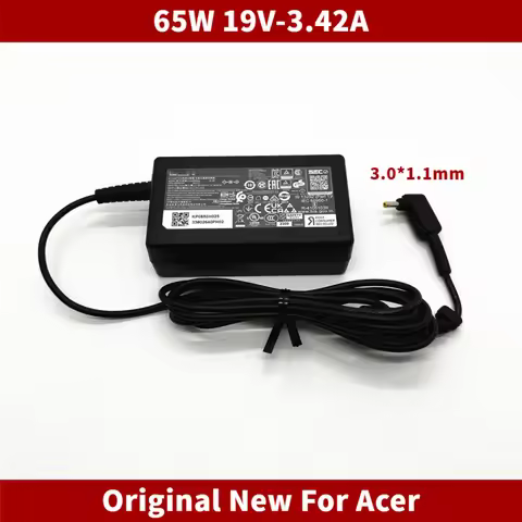 Original New 65W 19V 3.42A Laptop AC Power Adapter Charger For ACER Aspire S3 S5 S7 P3 Iconia C740 C