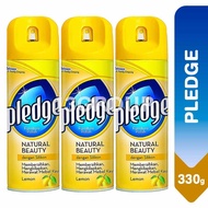 Pledge Natural Beauty Furniture Polish Spray Lemon / Shine Restore Protect Furniture, 330g