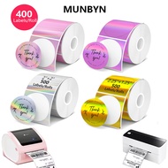2 Inch CircleThermal Sticker Labels, Self-Adhesive Square Direct Thermal Label Paper,400/500 Labels 