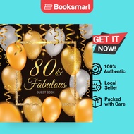 80th Birthday Guest Book - Hardback - English - 9788396705815