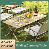 Outdoor Folding Camping Table Egg Roll Table Foldable BBQ Picnic Table Glamping Meja Lipat Camping