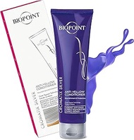 BIOPOINT Purple Conditioner for Blonde or Bleached Hair. Blue Toner Hair Mask for Ash Platinum Under