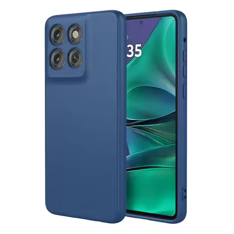 Frosted Rubber Case With MicroFiber Lining For Moto Edge 60 Stylus,Rugger Armor Silicone Case For Mo