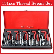 【Limited Offer】 131pcs Screw Thread Repair Kit Set Pembuat Trip Skru Set tool skru loose Helicoil Sp